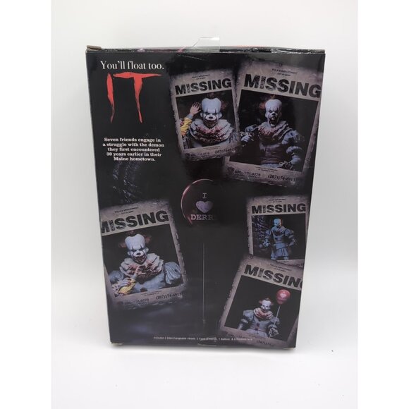 NECA IT Movie You'll Float Too Ultimate Pennywise Action Figure New In Box - Picture 4 of 4